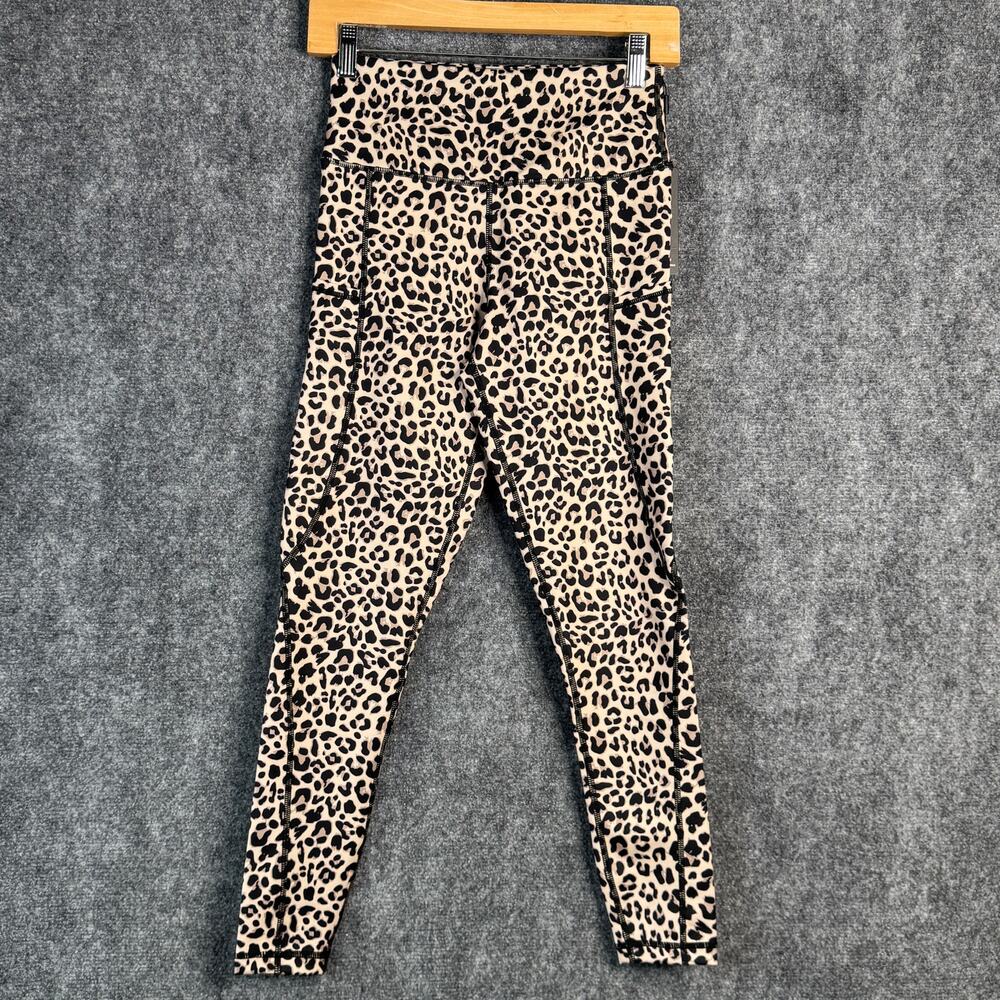 Ouges Leggings Womens Small Leopard Animal Print Stretch Exercise Workout‎